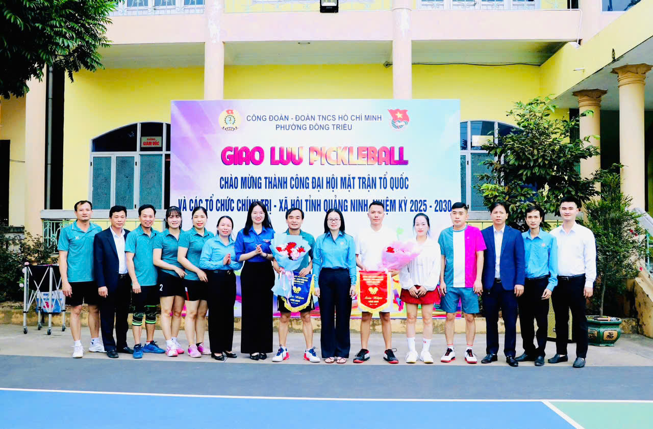 Giao lưu thể thao chào mừng thành công Đại hội đại biểu Mặt trận Tổ quốc tỉnh Quảng Ninh